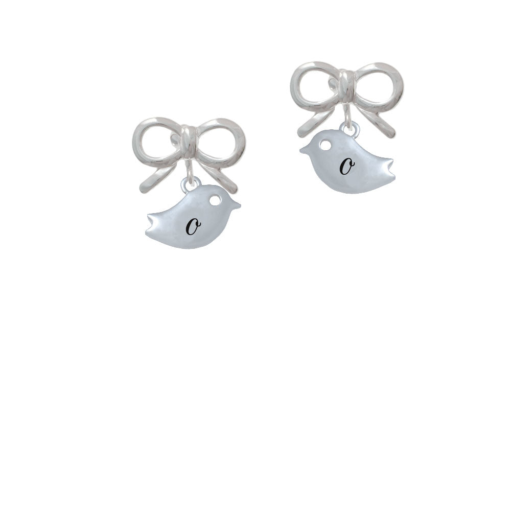 Little Bird Initial - O - Crystal Clip On Earrings Image 9