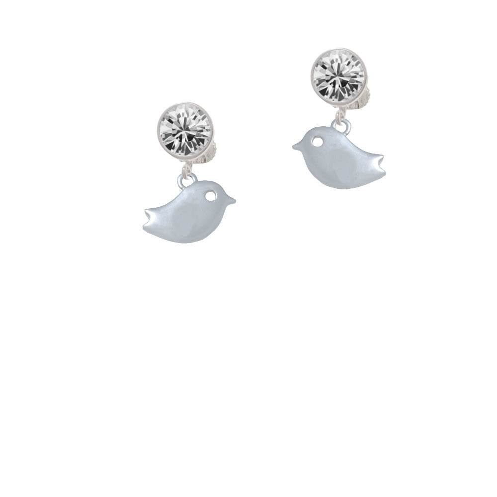 Little Bird Crystal Clip On Earrings Image 2