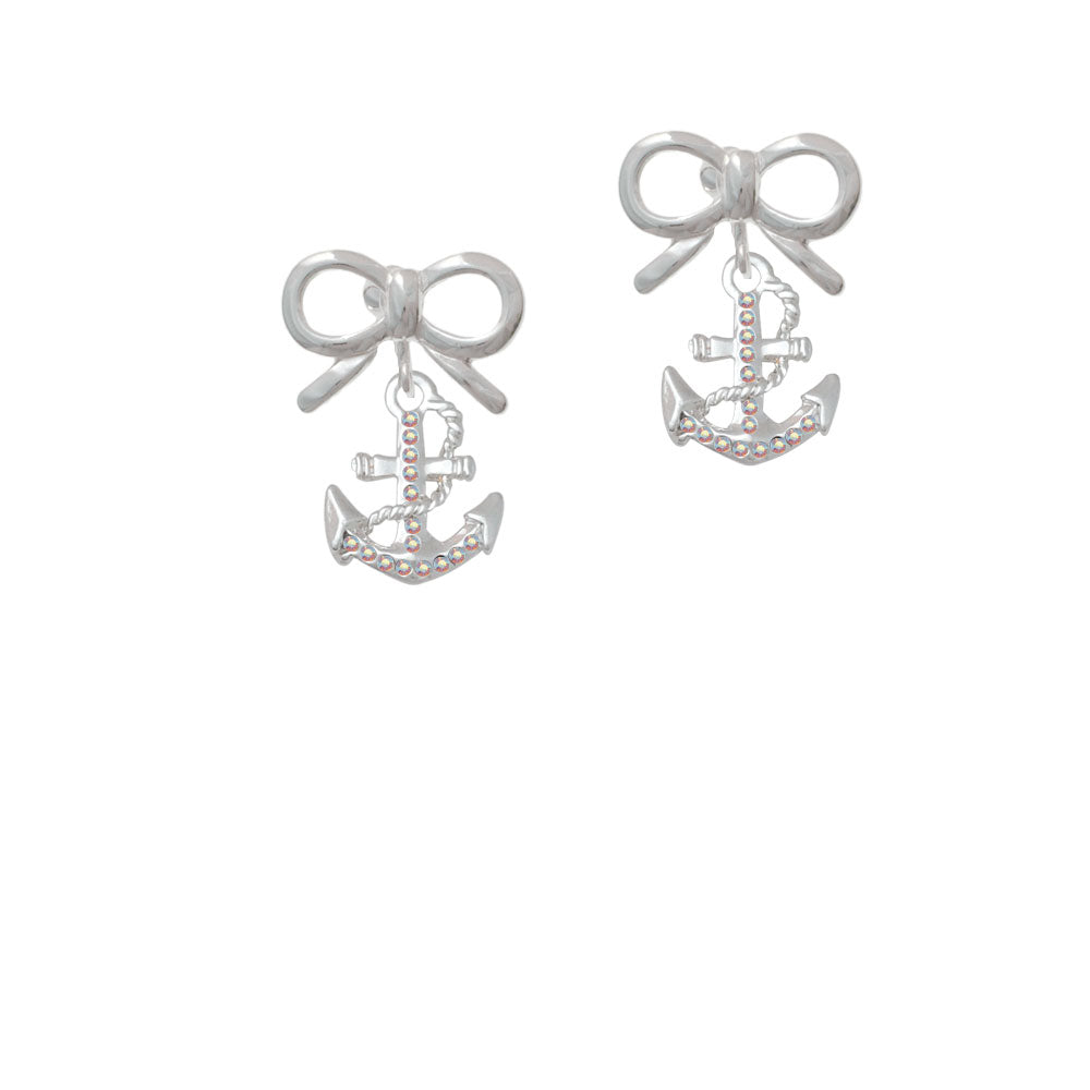 AB Crystal Anchor Crystal Clip On Earrings Image 9