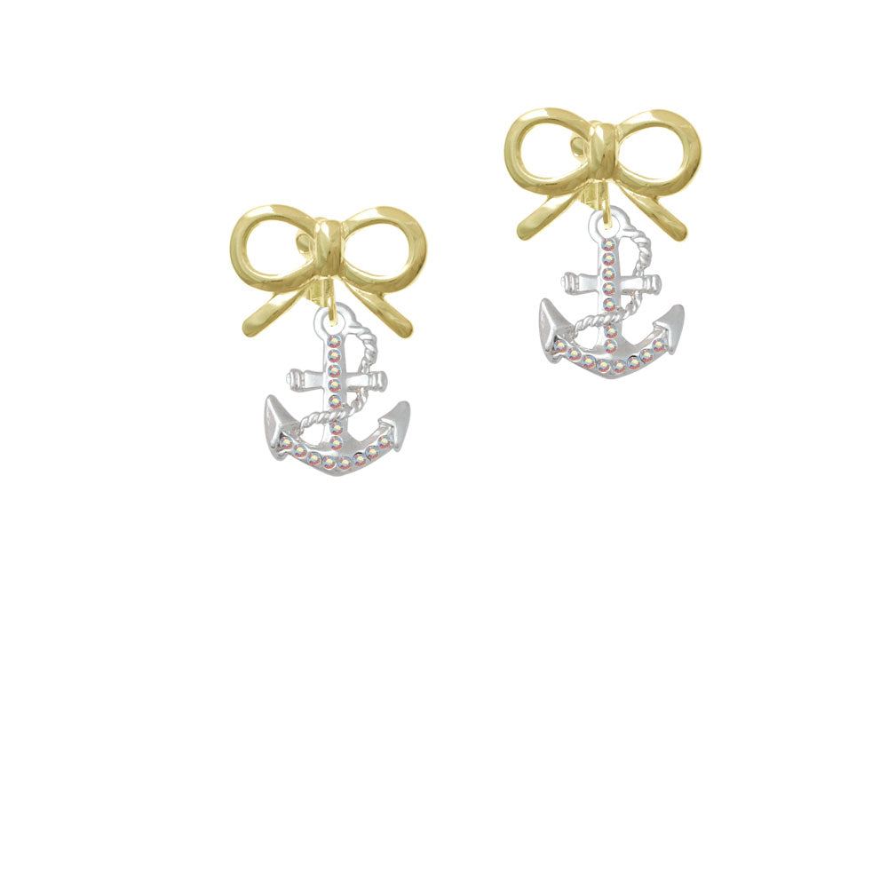 AB Crystal Anchor Crystal Clip On Earrings Image 10