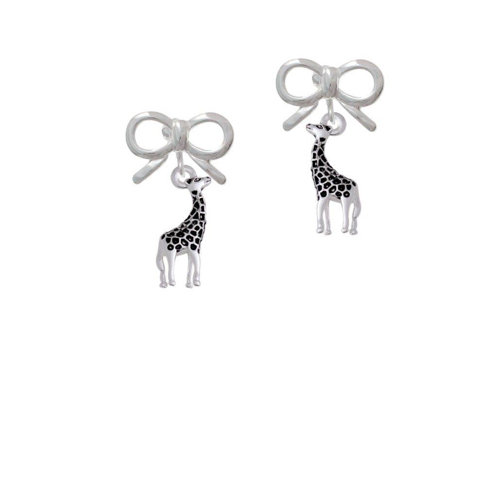 Antiqued Giraffe Crystal Clip On Earrings Image 9