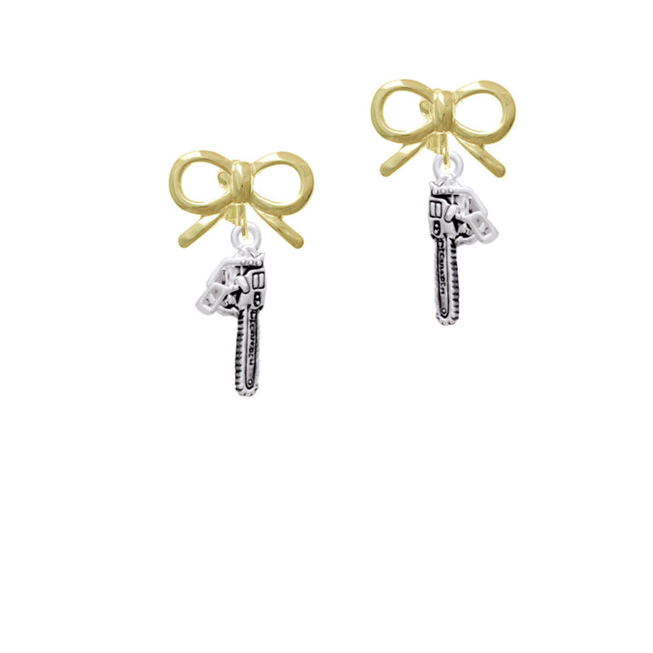 Chainsaw Crystal Clip On Earrings Image 10