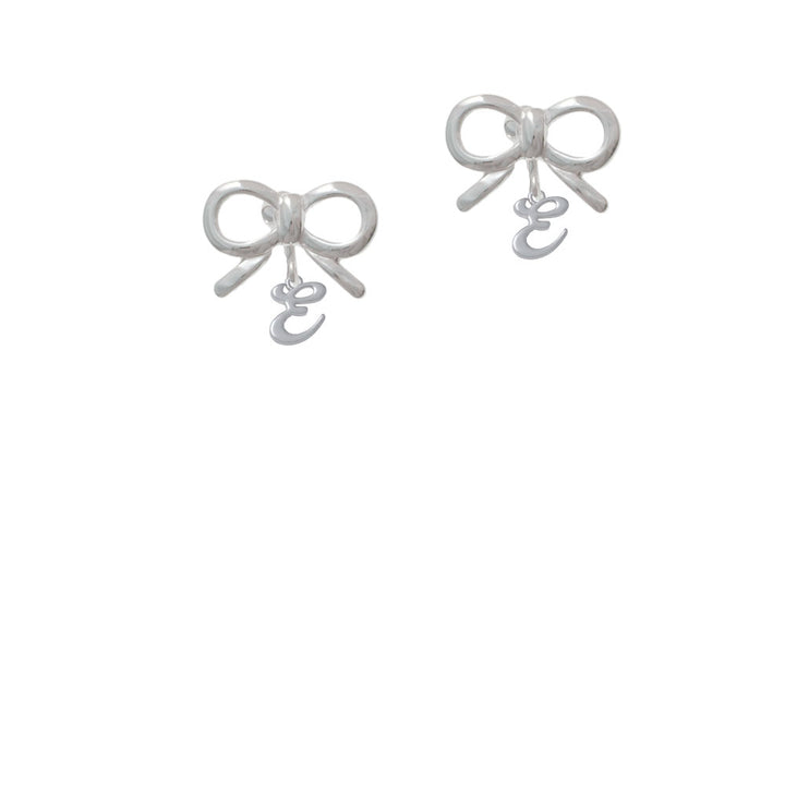 Mini Gelato Script Initial - E - Crystal Clip On Earrings Image 9