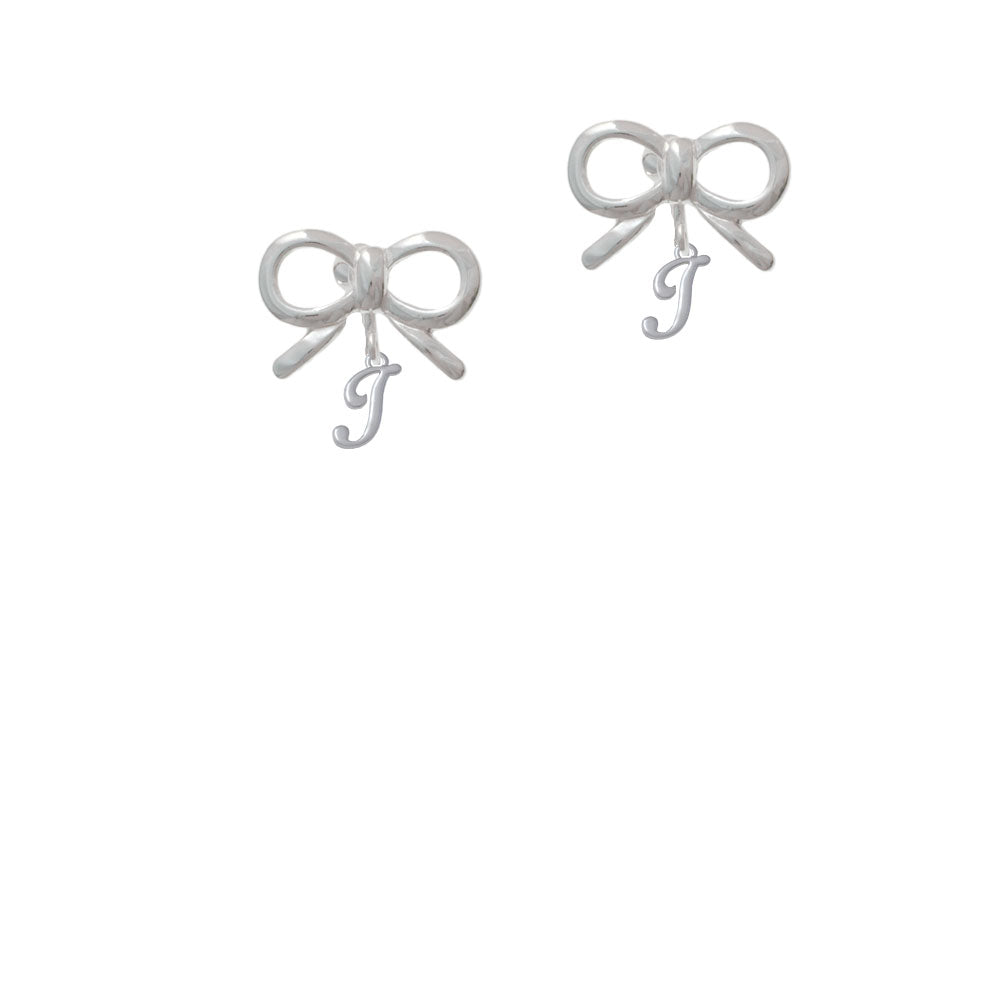 Mini Gelato Script Initial - I - Crystal Clip On Earrings Image 9