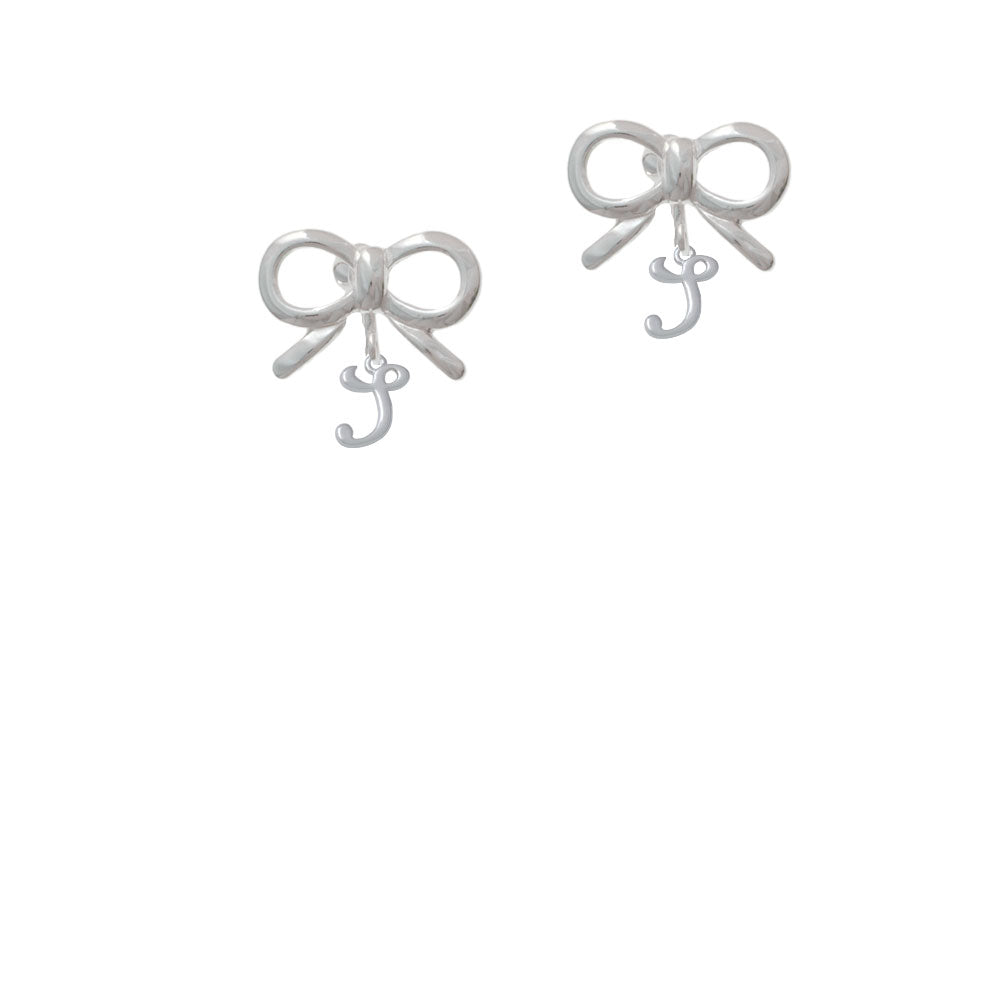 Mini Gelato Script Initial - S - Crystal Clip On Earrings Image 9