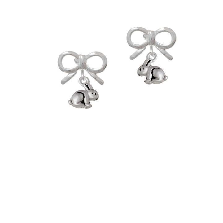 Mini Bunny Crystal Clip On Earrings Image 9