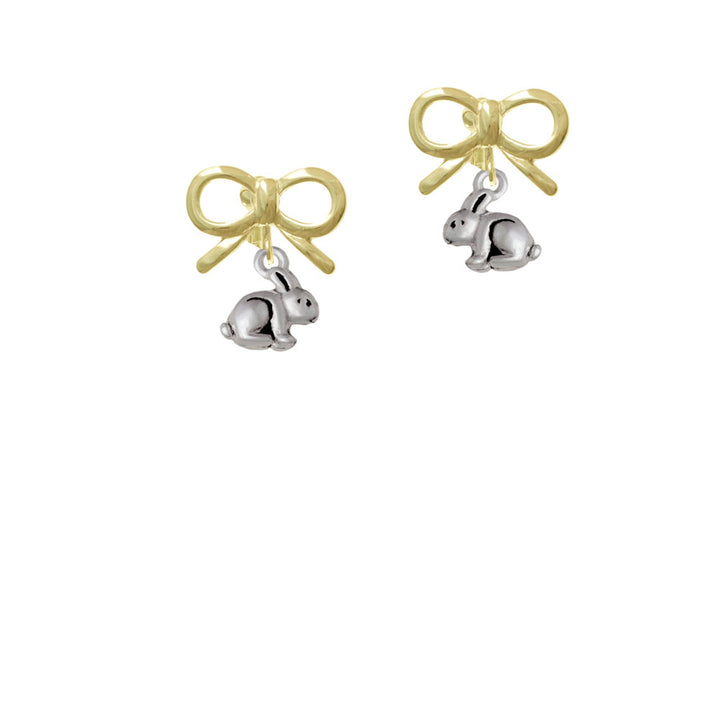 Mini Bunny Crystal Clip On Earrings Image 10