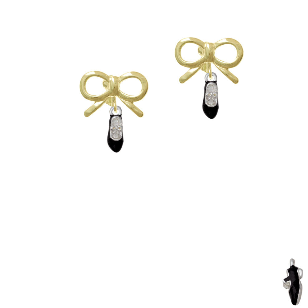 Mini Tap Shoes Crystal Clip On Earrings Image 10