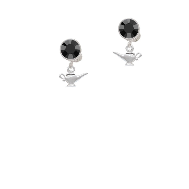 Aladdins Lamp Crystal Clip On Earrings Image 3