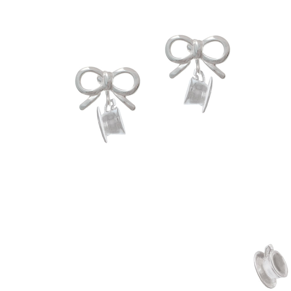 Tea Cup Crystal Clip On Earrings Image 9