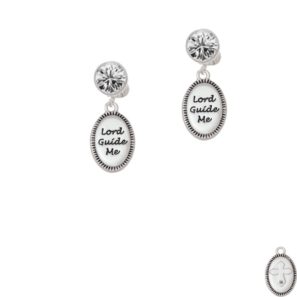 Lord Guide Me Crystal Clip On Earrings Image 2