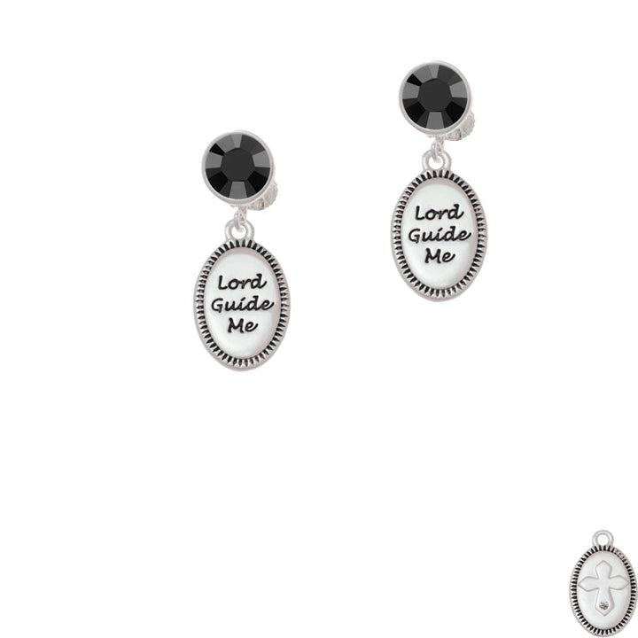 Lord Guide Me Crystal Clip On Earrings Image 3