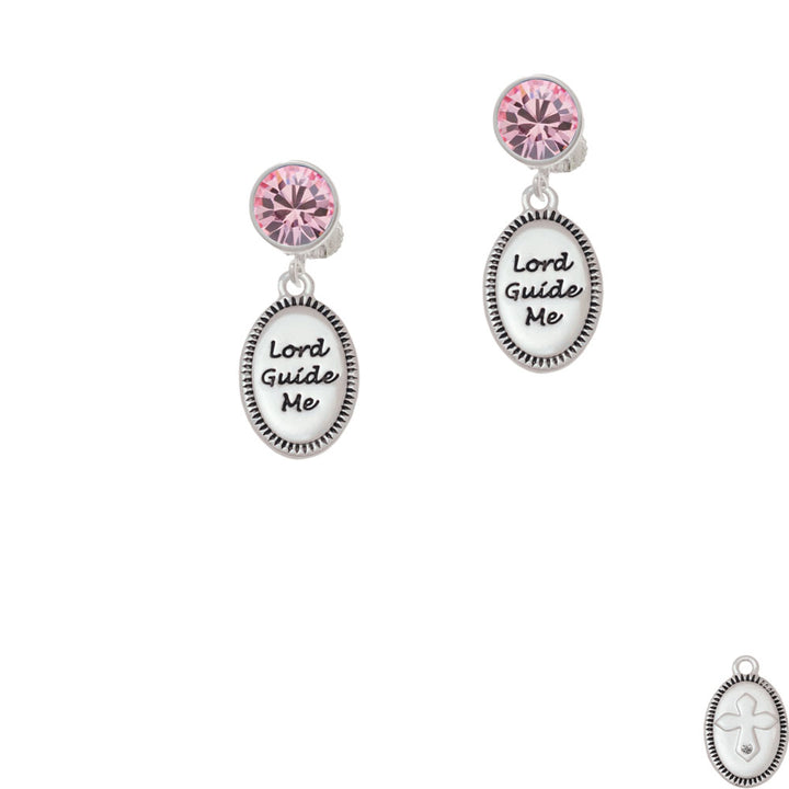 Lord Guide Me Crystal Clip On Earrings Image 4