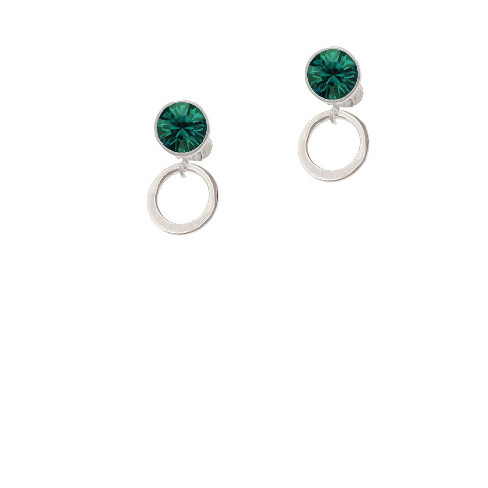 Medium Karma Ring Crystal Clip On Earrings Image 6