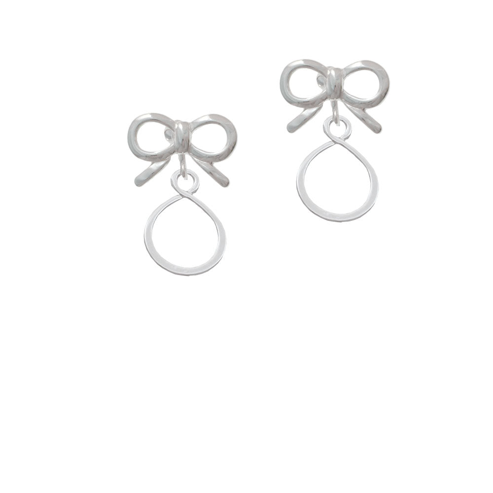 Infinity Loop Crystal Clip On Earrings Image 9