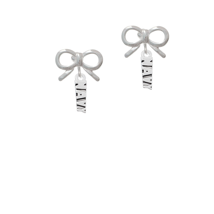 Navy Crystal Clip On Earrings Image 9