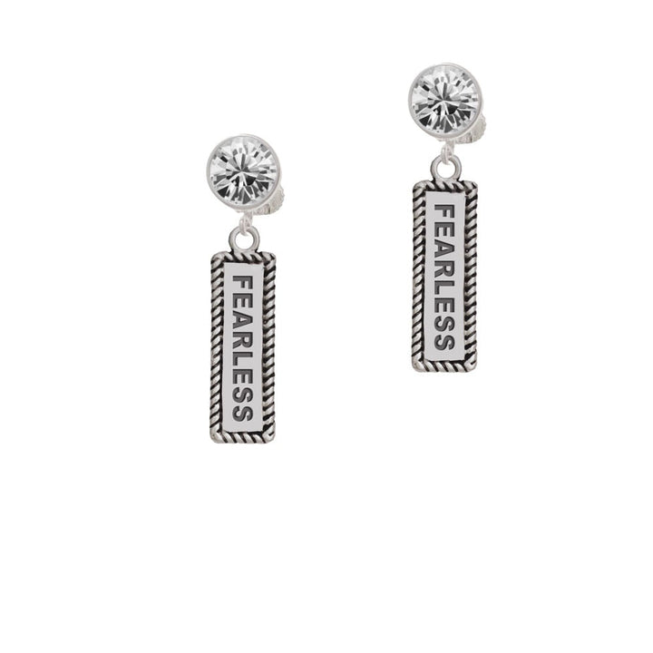 Fearless Crystal Clip On Earrings Image 1