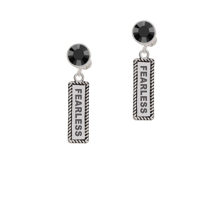 Fearless Crystal Clip On Earrings Image 3