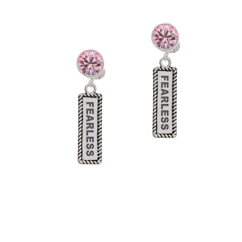 Fearless Crystal Clip On Earrings Image 4