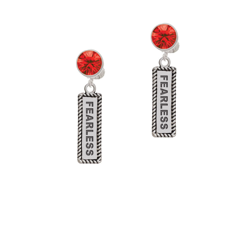 Fearless Crystal Clip On Earrings Image 4