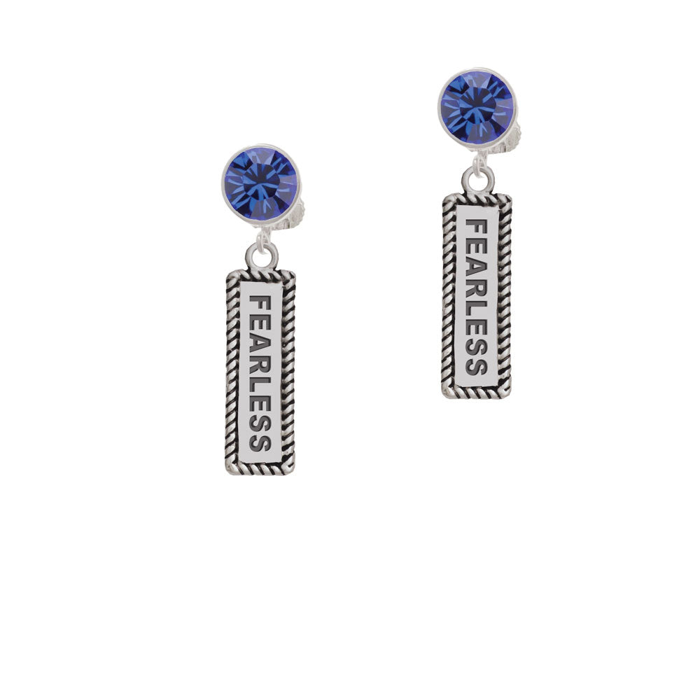 Fearless Crystal Clip On Earrings Image 7