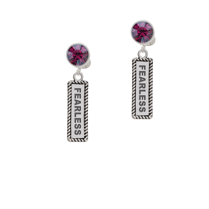 Fearless Crystal Clip On Earrings Image 8