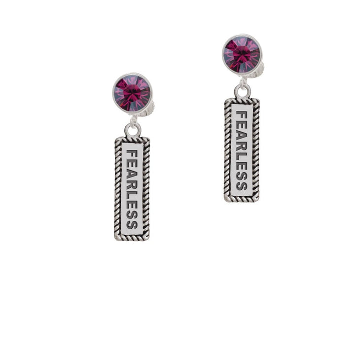 Fearless Crystal Clip On Earrings Image 1