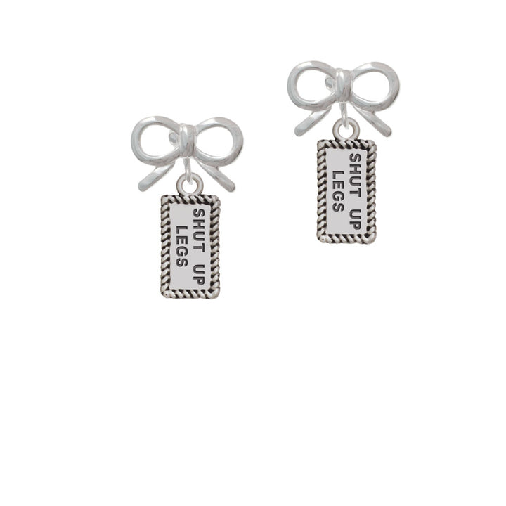 Shut Up Legs Crystal Clip On Earrings Image 9