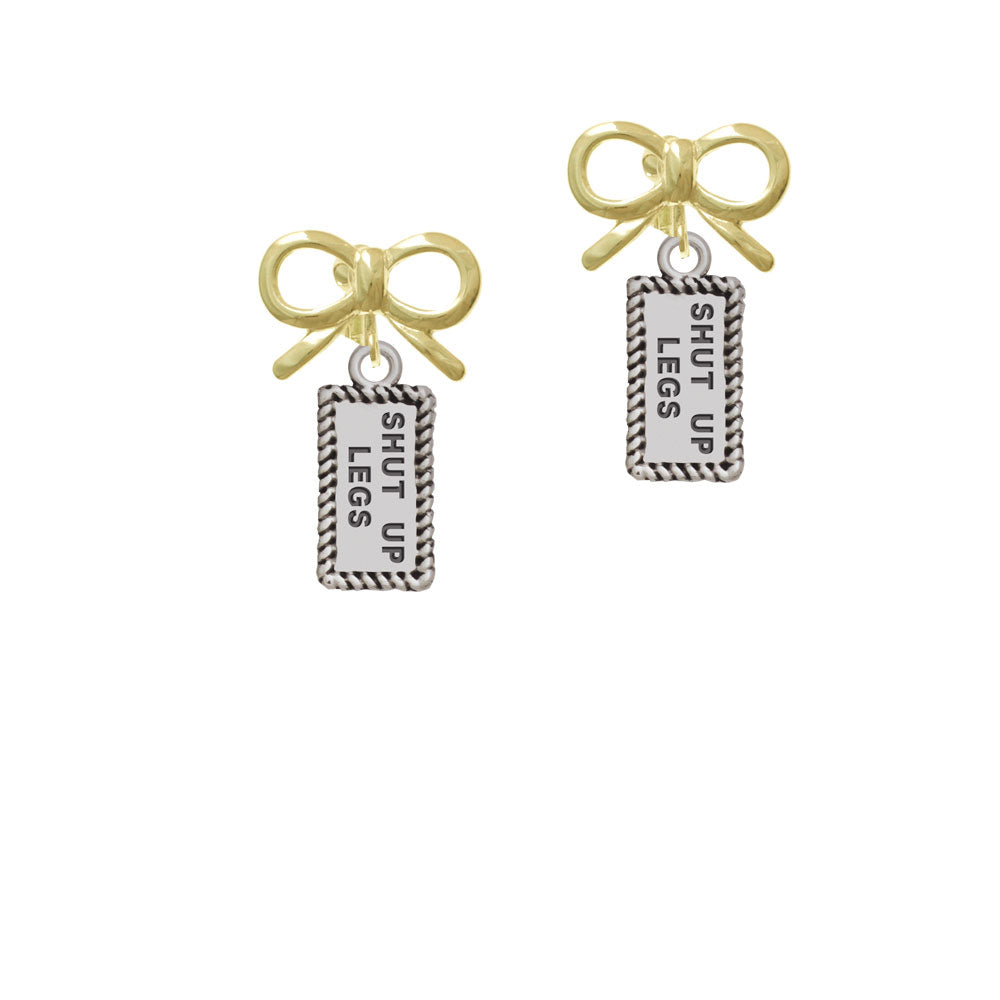 Shut Up Legs Crystal Clip On Earrings Image 10