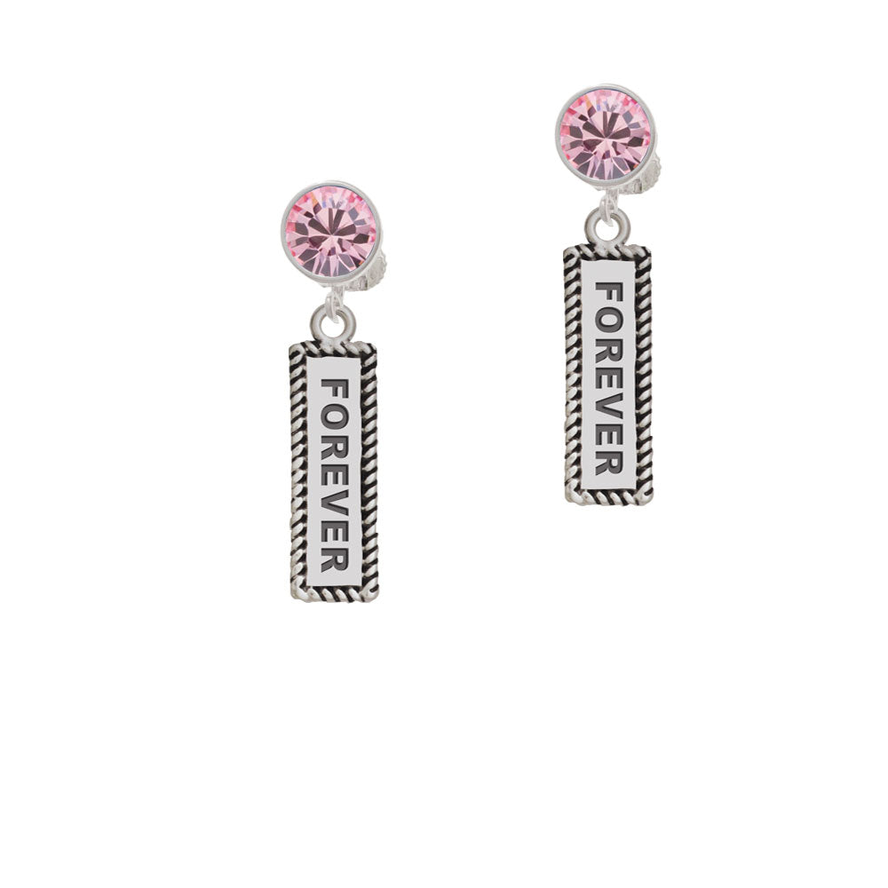 Forever Crystal Clip On Earrings Image 4