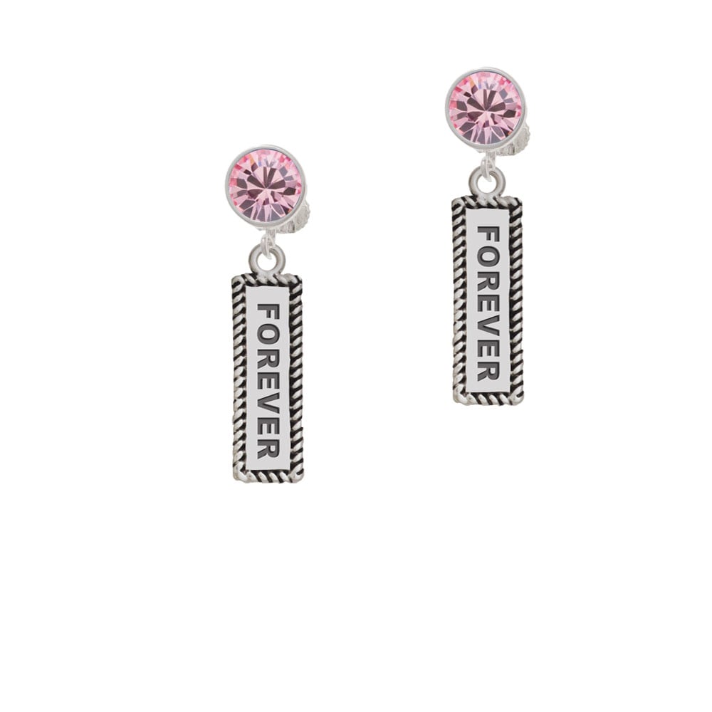 Forever Crystal Clip On Earrings Image 1