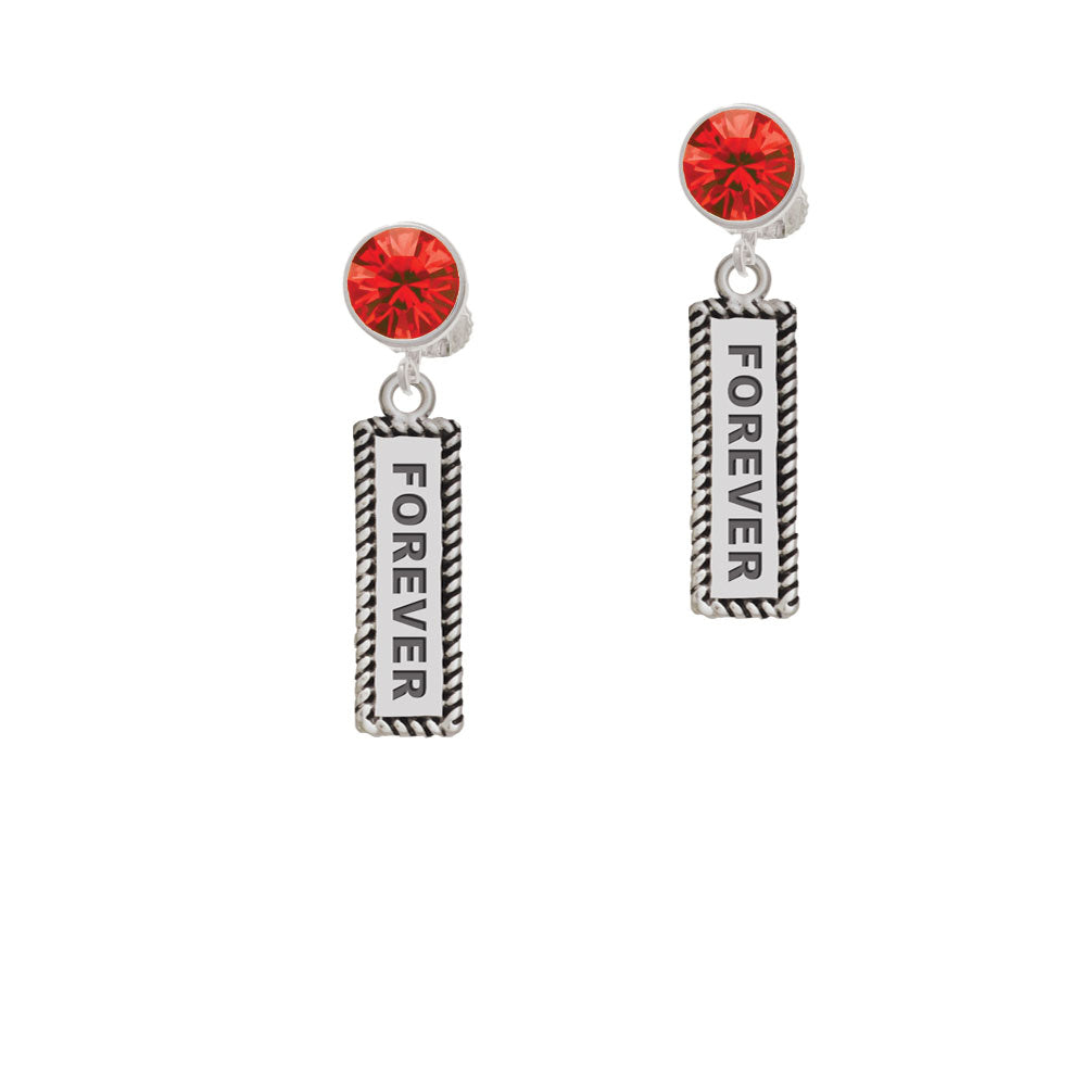 Forever Crystal Clip On Earrings Image 4