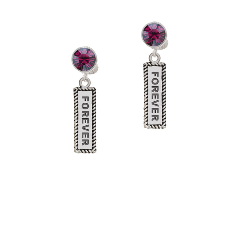 Forever Crystal Clip On Earrings Image 8