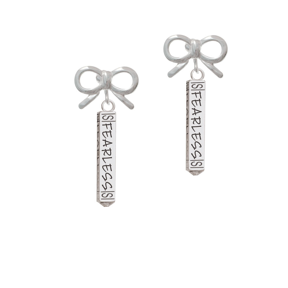 Fearless Bar Crystal Clip On Earrings Image 9