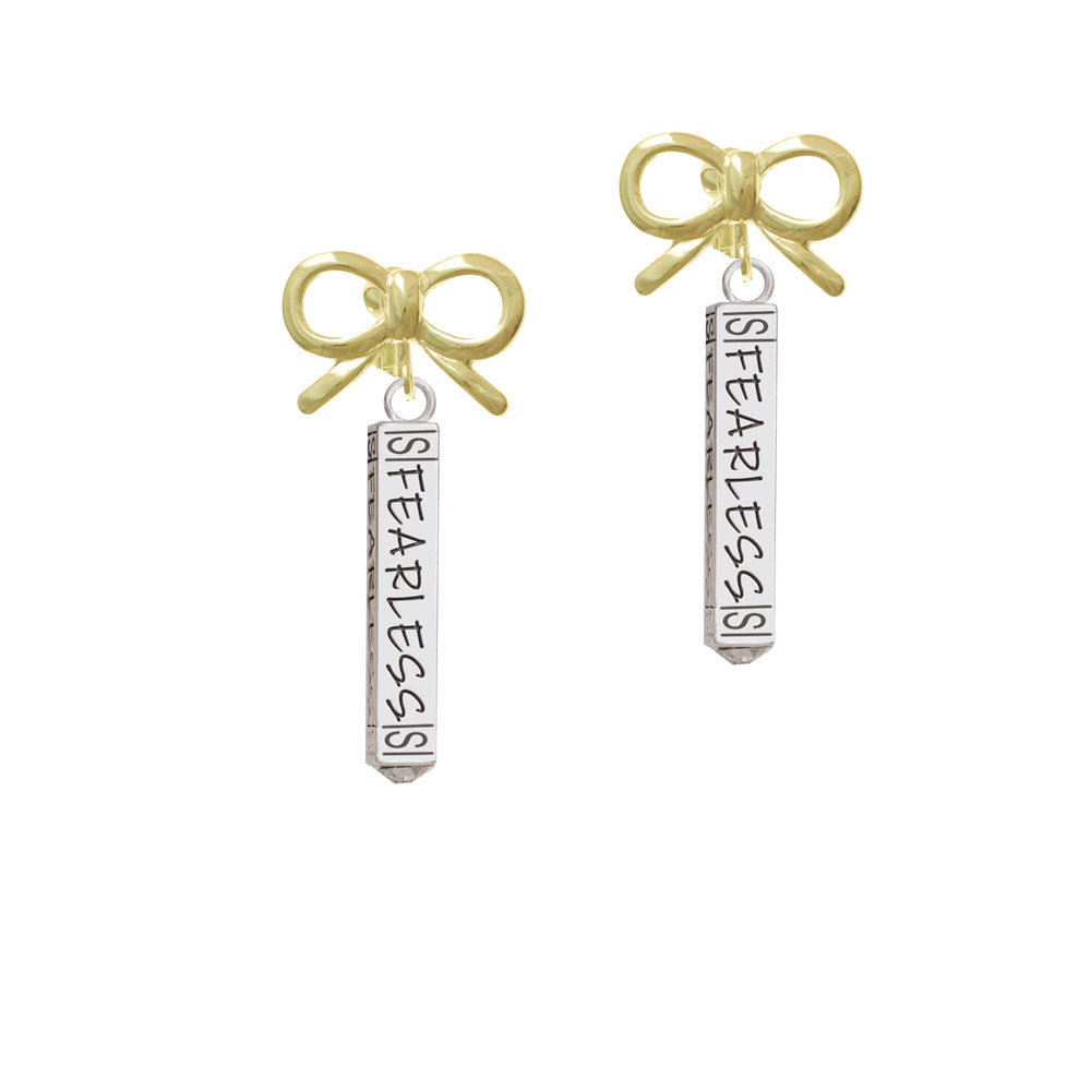 Fearless Bar Crystal Clip On Earrings Image 10