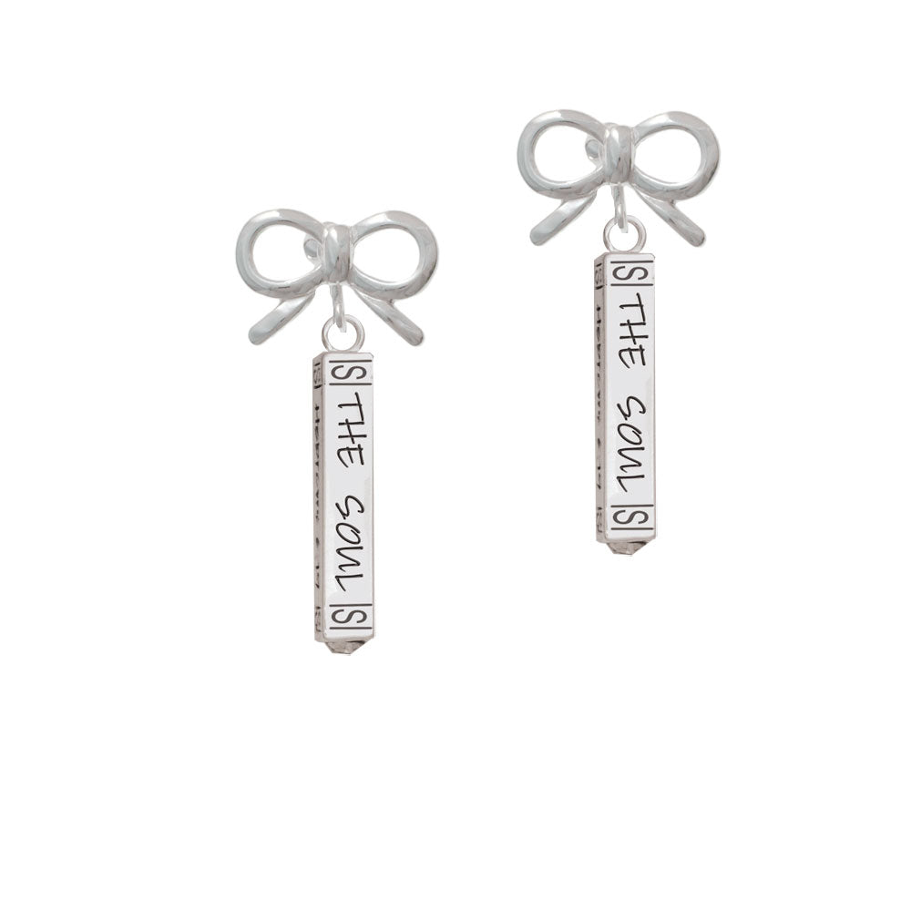 Hope Anchors the Soul Bar Crystal Clip On Earrings Image 9