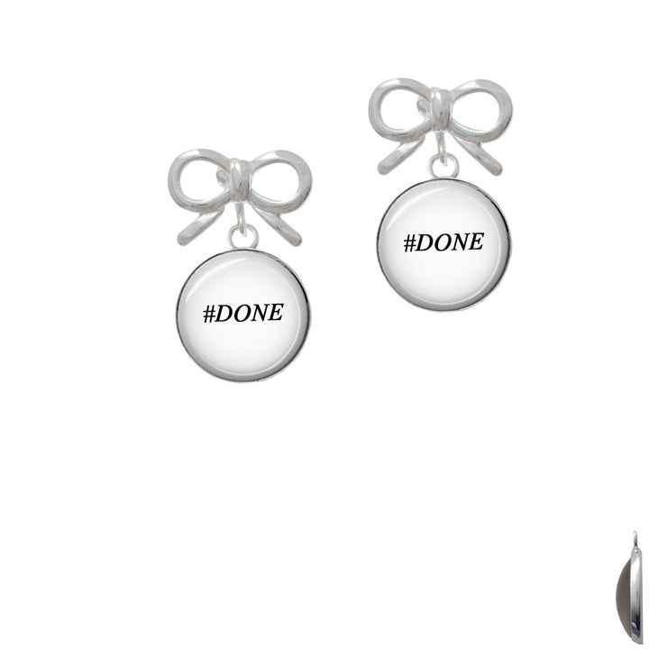 Domed Done Crystal Clip On Earrings Image 9