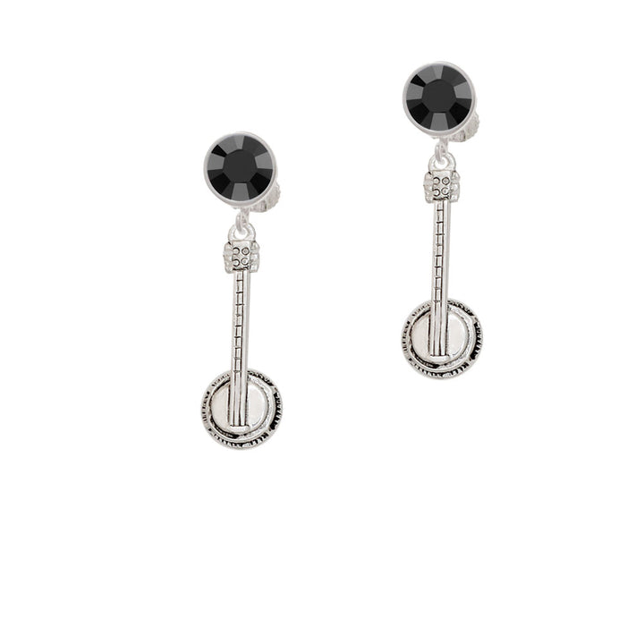 Banjo Crystal Clip On Earrings Image 3