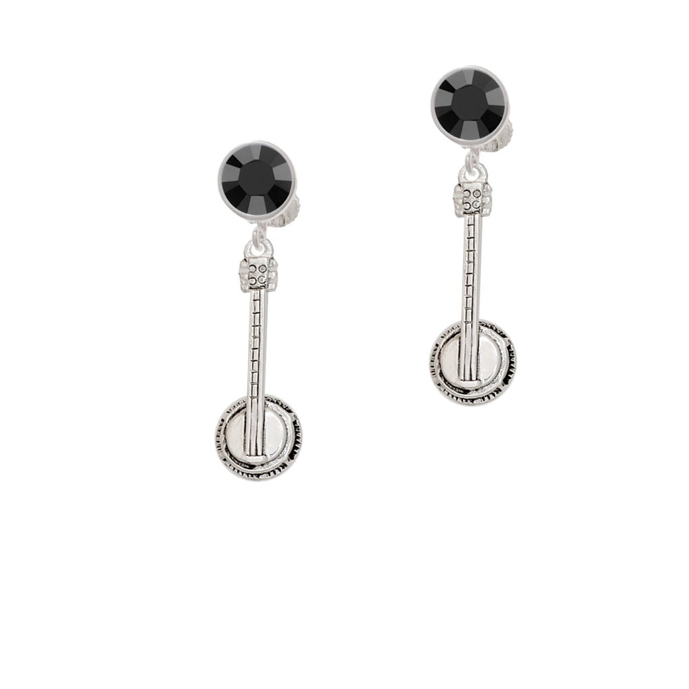 Banjo Crystal Clip On Earrings Image 1