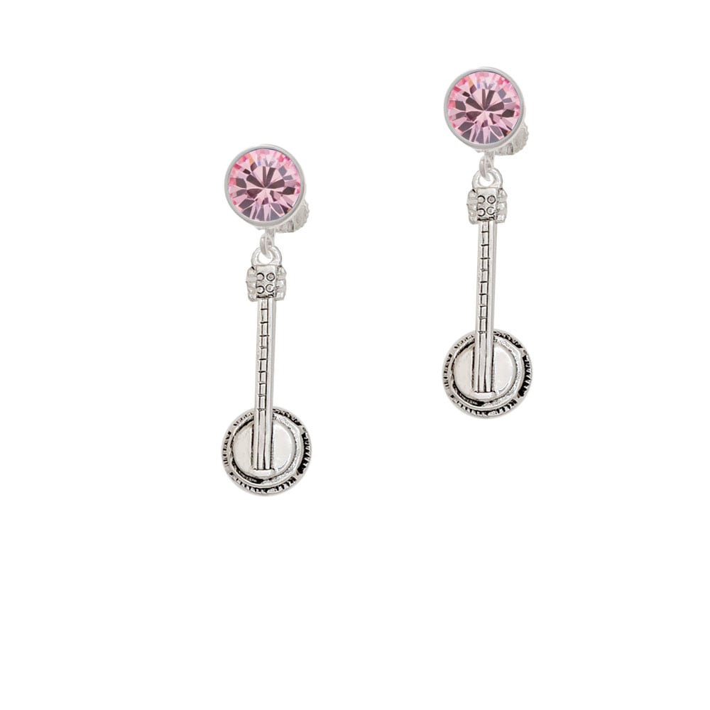 Banjo Crystal Clip On Earrings Image 1