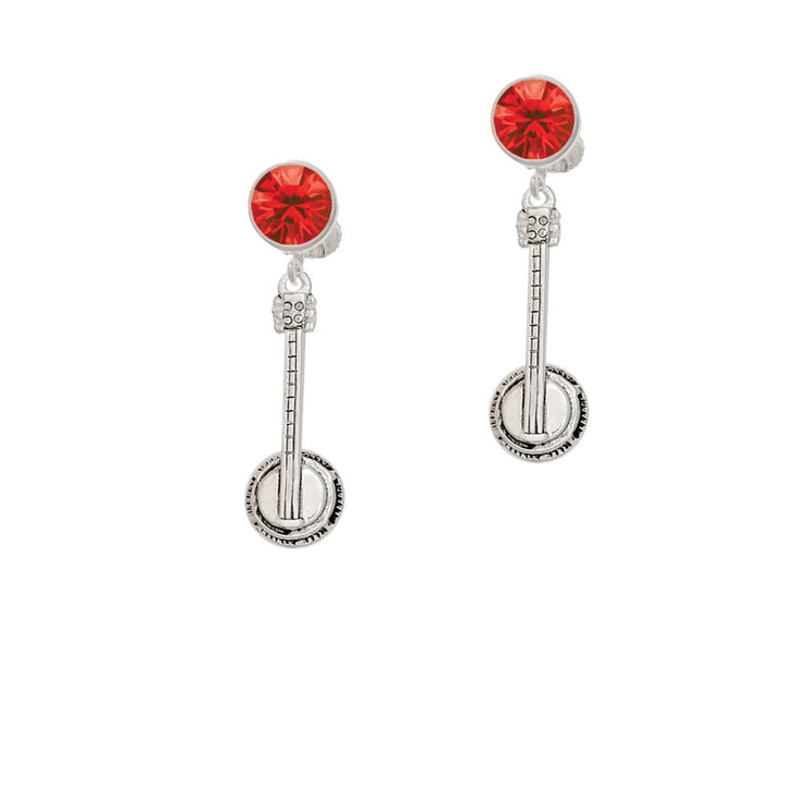 Banjo Crystal Clip On Earrings Image 4