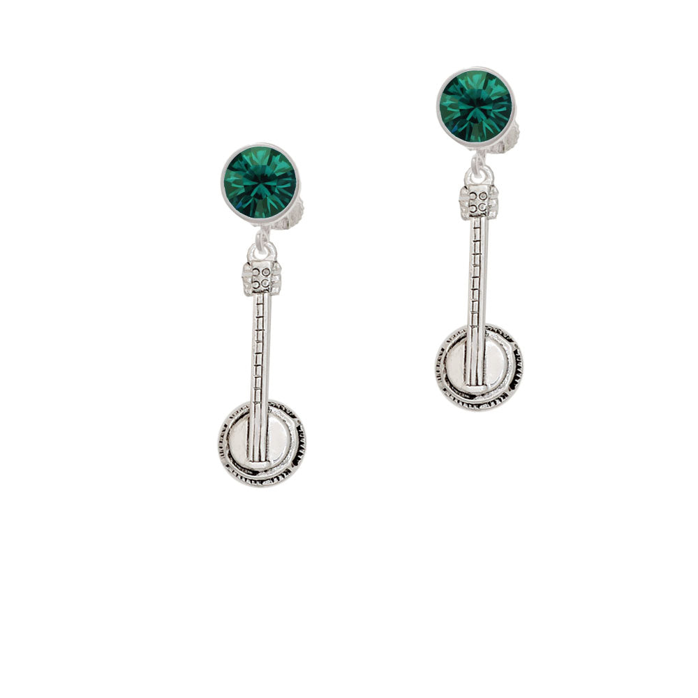 Banjo Crystal Clip On Earrings Image 6