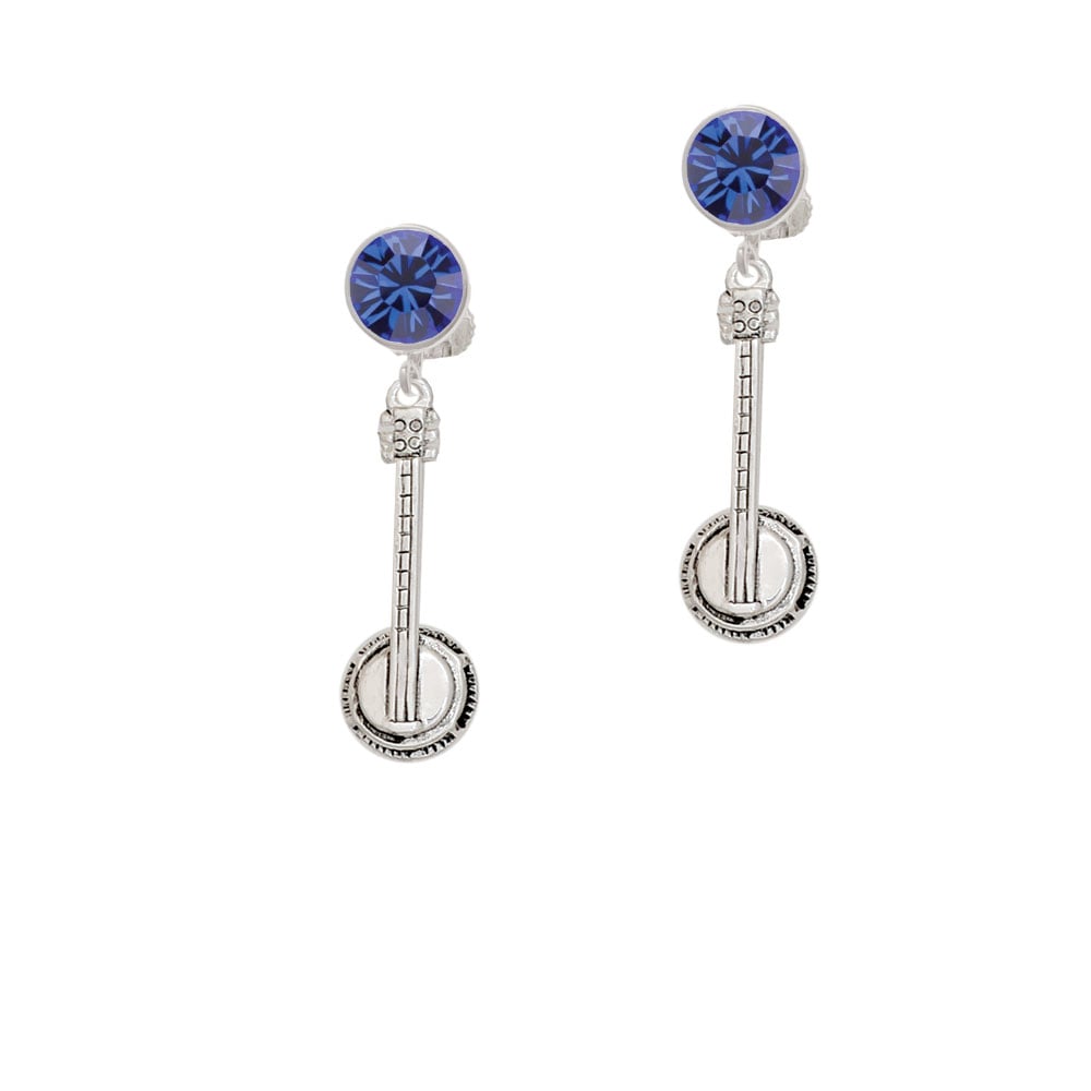 Banjo Crystal Clip On Earrings Image 7