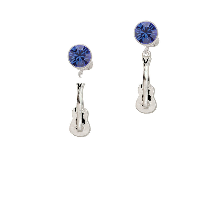 Guitar Crystal Clip On Earrings Image 7