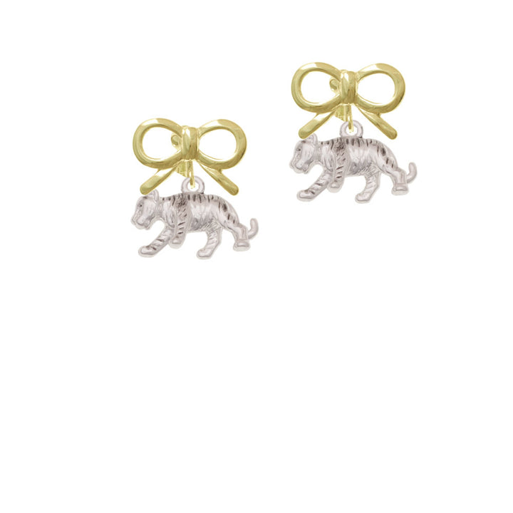 Tiger Cub Crystal Clip On Earrings Image 10