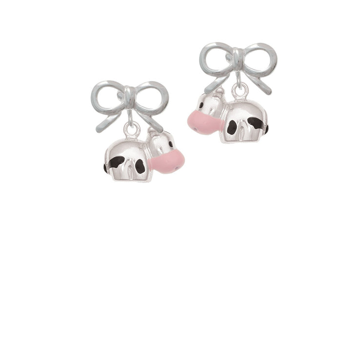 Spotted Cow Crystal Clip On Earrings Image 9