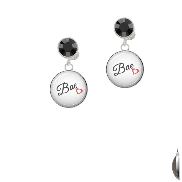 Domed Bae Crystal Clip On Earrings Image 3