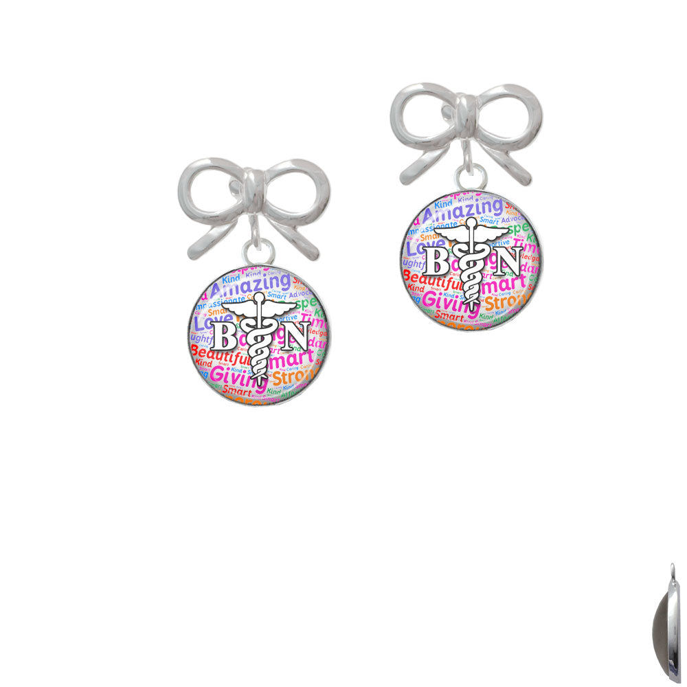 Domed Multi Color BN Crystal Clip On Earrings Image 9