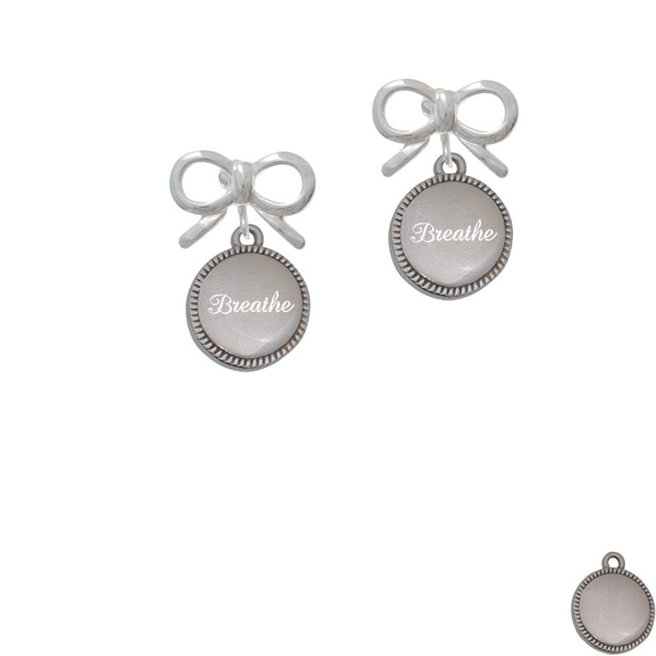 Stainless Steel Breathe on Flange Crystal Clip On Earrings Image 9