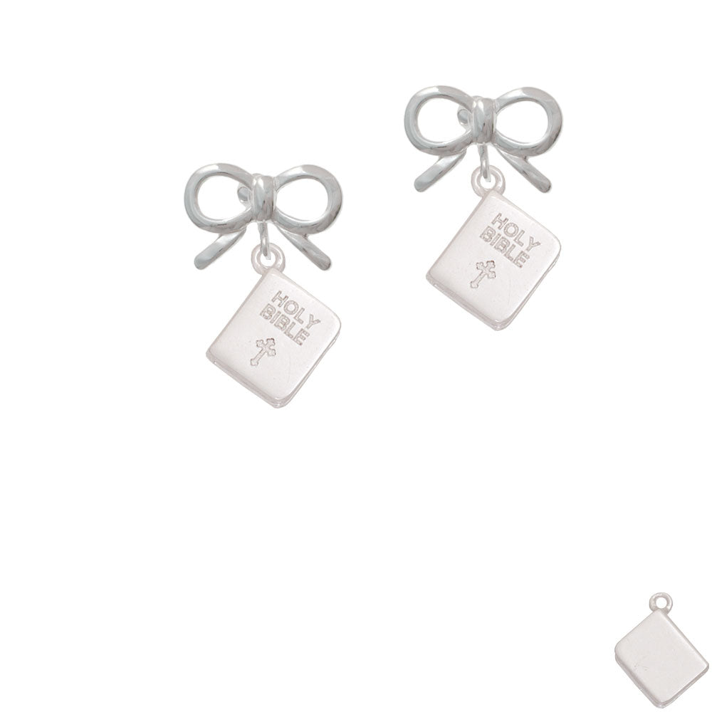 Holy Bible Crystal Clip On Earrings Image 9